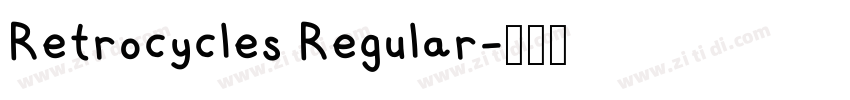 Retrocycles Regular字体转换